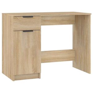 vidaXL Birou, stejar sonoma, 100x50x75 cm, lemn prelucrat