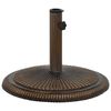 vidaXL Bază de umbrelă, bronz, 45x45x30, fontă