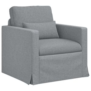 vidaXL Canapea Gri deschis 78 x 77 x 80 cm țesătură