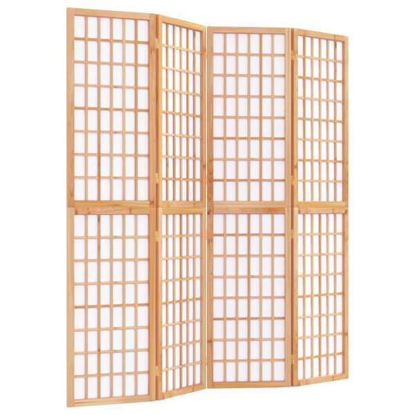 vidaXL Paravan pliabil de cameră, 4 panouri, 160x170 cm, stil japonez