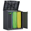 Keter Dulap de reciclare Moby Compact Recycling System, gri grafit, 100 cm