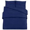 vidaXL Set cu husă de pilotă, bleumarin, 200x220 cm, microfibră