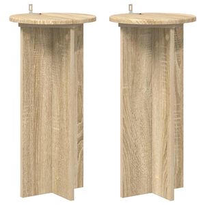 vidaXL Suport pentru plante 2 buc. Stejar Sonoma 29,5 x 29,5 x 60 cm