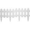 vidaXL Borduri de gazon, 25 buc., alb, 10 m, PP