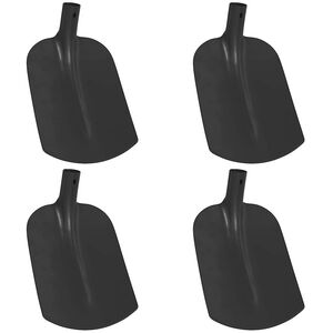 vidaXL Cap de lopată 4 pcs Negru 34,5 x 24 cm