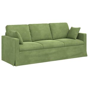 vidaXL Canapea Verde deschis 198 x 78 x 80 cm Catifea