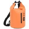 vidaXL Rucsac impermeabil cu fermoar, portocaliu, 15 L, PVC