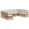 vidaXL Set de canapele de exterior natural Poliester