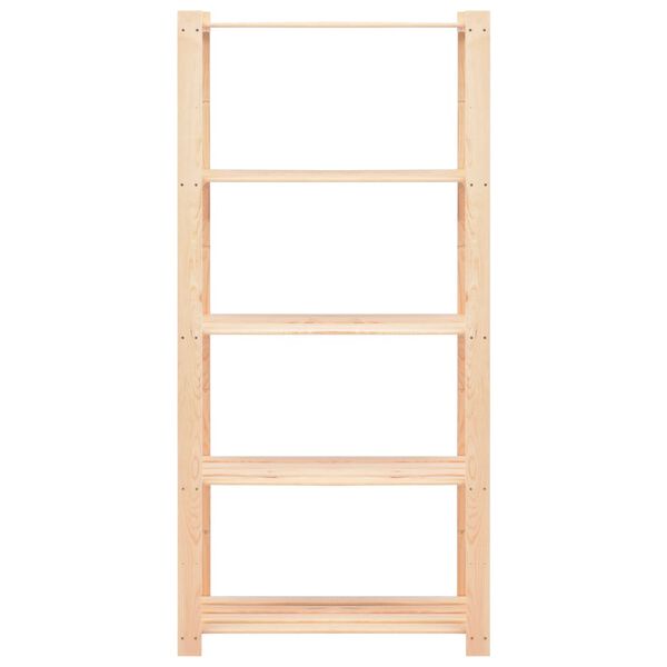 vidaXL Etajere cu 5 niveluri 2 buc. 80x38x170 cm pin masiv 250 kg