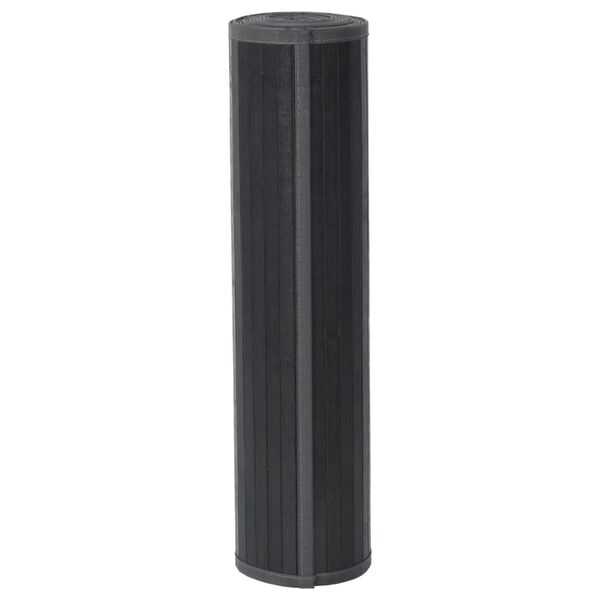 vidaXL Covor dreptunghiular, gri, 60x200 cm, bambus