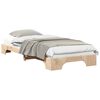 vidaXL Cadru de pat Maro 80 x 220 cm Lemn de pin masiv