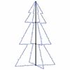 vidaXL Brad Crăciun conic, 200 LED-uri, 98x150 cm, interior & exterior