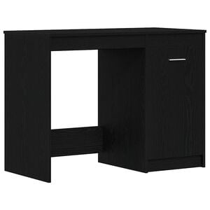 vidaXL Birou Stejar Negru 100 x 50 x 76 cm Lemn prelucrat