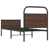 vidaXL Cadru pat fără saltea, stejar maro 75x190 cm lemn prelucrat