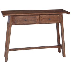 vidaXL Birou cu sertar Maro 110 x 30 x 79 cm Lemn masiv de mahon