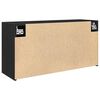 vidaXL Dulap de perete de baie, negru, 80x25x40 cm, lemn prelucrat