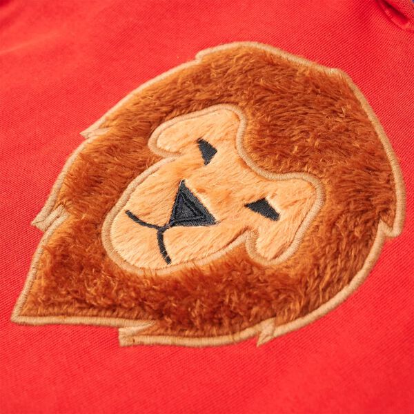 Hanorac cu glugă pentru copii, roșu, 104