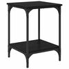 vidaXL Masă de cafea Stejar Negru 40 x 40 x 55 cm Lemn prelucrat
