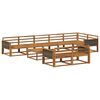 vidaXL Set de canapele de exterior 9 pcs natural Lemn Solid de Acacia