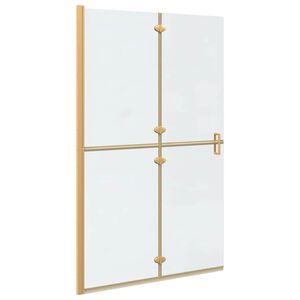 vidaXL Perete de duș Walk-In Auriu 120 x 6,5 x 190 cm