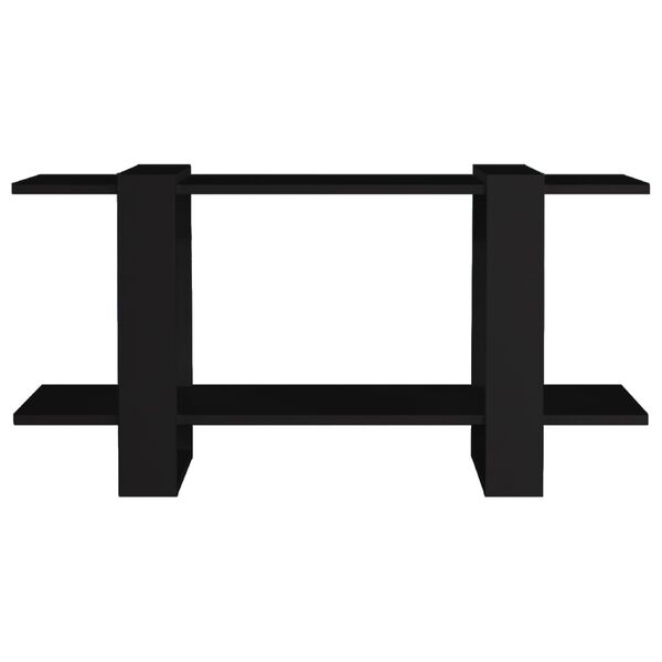 vidaXL Bibliotecă, negru, 100x30x51 cm, lemn compozit