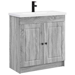 vidaXL Set de mobilier pentru baie Sonoma gri 78,5 x 37,5 x 81 cm