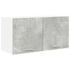 vidaXL Dulap suspendat Gri din beton 80 x 31 x 40 cm Lemn prelucrat