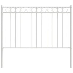 vidaXL Element de gard ASSEN 170 x 150 cm Oțel Alb