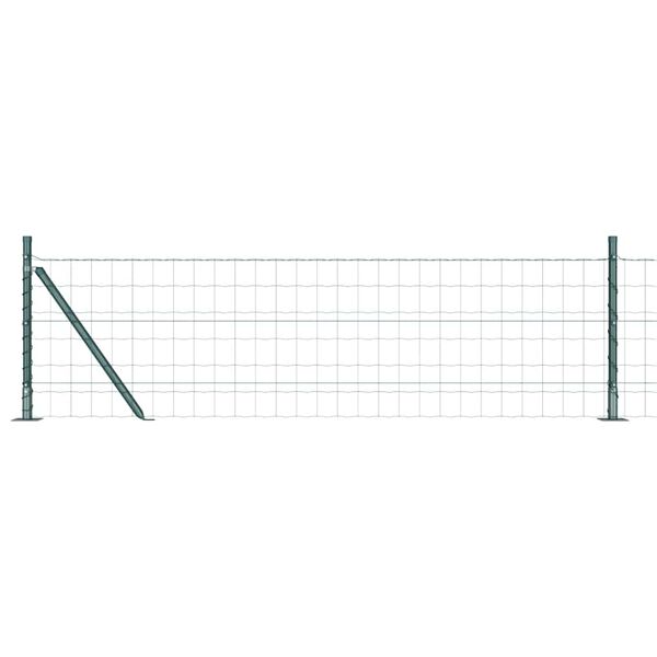 vidaXL Gard cu Stâlp Verde 0,4 x 10 m Oțel și PVC