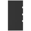 vidaXL Panou lateral copertină ușă negru 50x100 cm sticlă