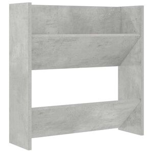 vidaXL Pantofar de perete, gri beton, 60x18x60 cm, PAL