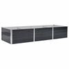 vidaXL Strat &icirc;nălțat de grădină antracit 240x80x45 cm oțel galvanizat