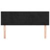 vidaXL Tăblii de pat, negru, 144x5x78/88 cm, catifea