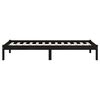 vidaXL Cadru de pat, 100x200 cm, negru, lemn masiv de pin