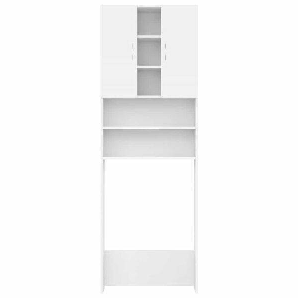 vidaXL Dulap mașina de spălat, alb, 64x25,5x190 cm