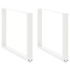 vidaXL Picioare de masă în formă de U, 2 buc., alb, 100 x (72-73) cm, oțel