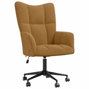 vidaXL Scaun de relaxare, maro, catifea