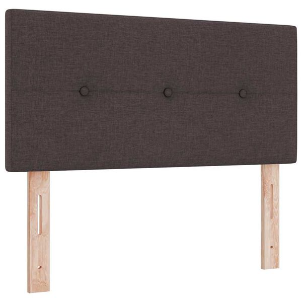 vidaXL Tăblie cap cu headboard Maro închis 100 cm Piele artificială