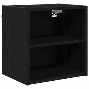 vidaXL Dulap suspendat Stejar Negru 40 x 29,5 x 40 cm Lemn compozit