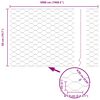 vidaXL Gard hexagonal Gri 0,5 x 50 m PVC