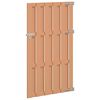 vidaXL Poartă de grădină 100 x 180 cm WPC și Aluminiu Maro