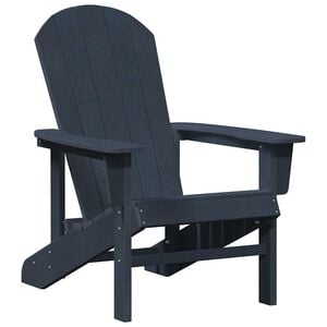 vidaXL Scaun Adirondack Albastru marin HDPE
