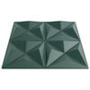 vidaXL Panouri de perete 24 buc. verde 50x50 cm XPS 6 m&sup2; origami