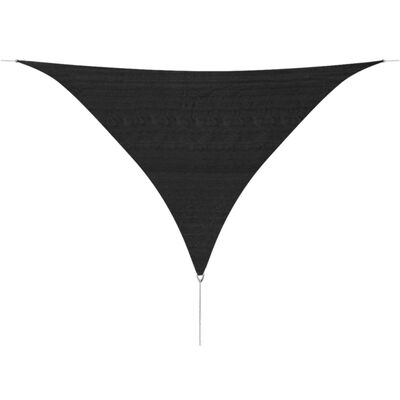 vidaXL Pânză parasolar din HDPE triunghiulară 5 x 5 x 5 m, antracit