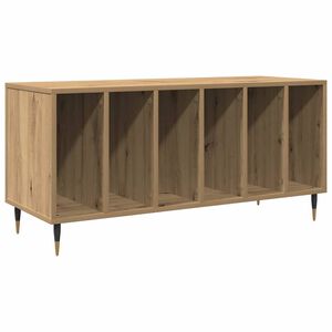 vidaXL Dulap pentru discuri de vinil stejar artizanal 100 x 38 x 48 cm