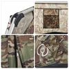 vidaXL Cort de pescuit pentru 4 persoane, camuflaj, setare rapidă