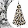 vidaXL Brad de Crăciun artificial cu glob 180 cm 300 LED-uri Alb cald