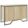 vidaXL Dulap chiuvetă baie, stejar sonoma, 91x35x60 cm, lemn prelucrat