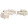 vidaXL Canapea 3 pcs Bej 221 x 80 x 80 cm Material textil din in