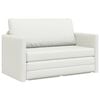 vidaXL Pat canapea Alb 124 x 71 x 78 cm Piele artificiala